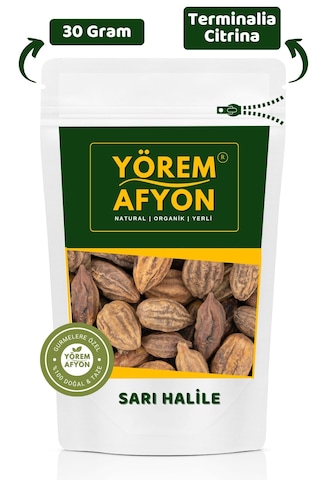 Yörem Afyon Kadim Tıbbın Baş Tacı Ruh - Beden Ve Zihin Üçgeninin Sırrı Sarı Halile Terminalia Citrina 30gr.