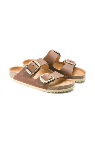 Birkenstock Arizona Big Buckle Kadın Terlik - Konyak Kahverengi