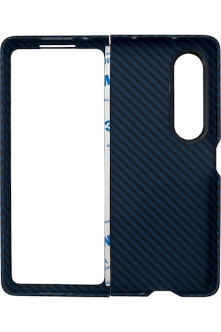 Nettech Samsung Galaxy Uyumlu Z Fold 4 Karbon Seri Arka Koruma Kılıf Yeşil