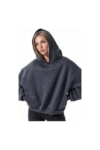 Hiccup Busem Kadın Pamuk Karışımlı Sweatshirt Gri