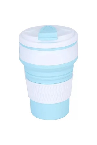 Lucku House Silikon Katlanabilir Bardak Kapaklı 350 Mlbuyer 199945941 Açık Mavi