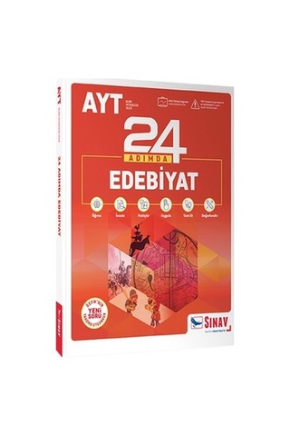 Edebiyat İçin 24 Adımda Konu Anlatımlı Hazırlık Kitabı