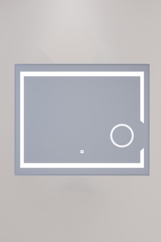 Kiev 80 Cm Mercekli Led Ayna Renksiz