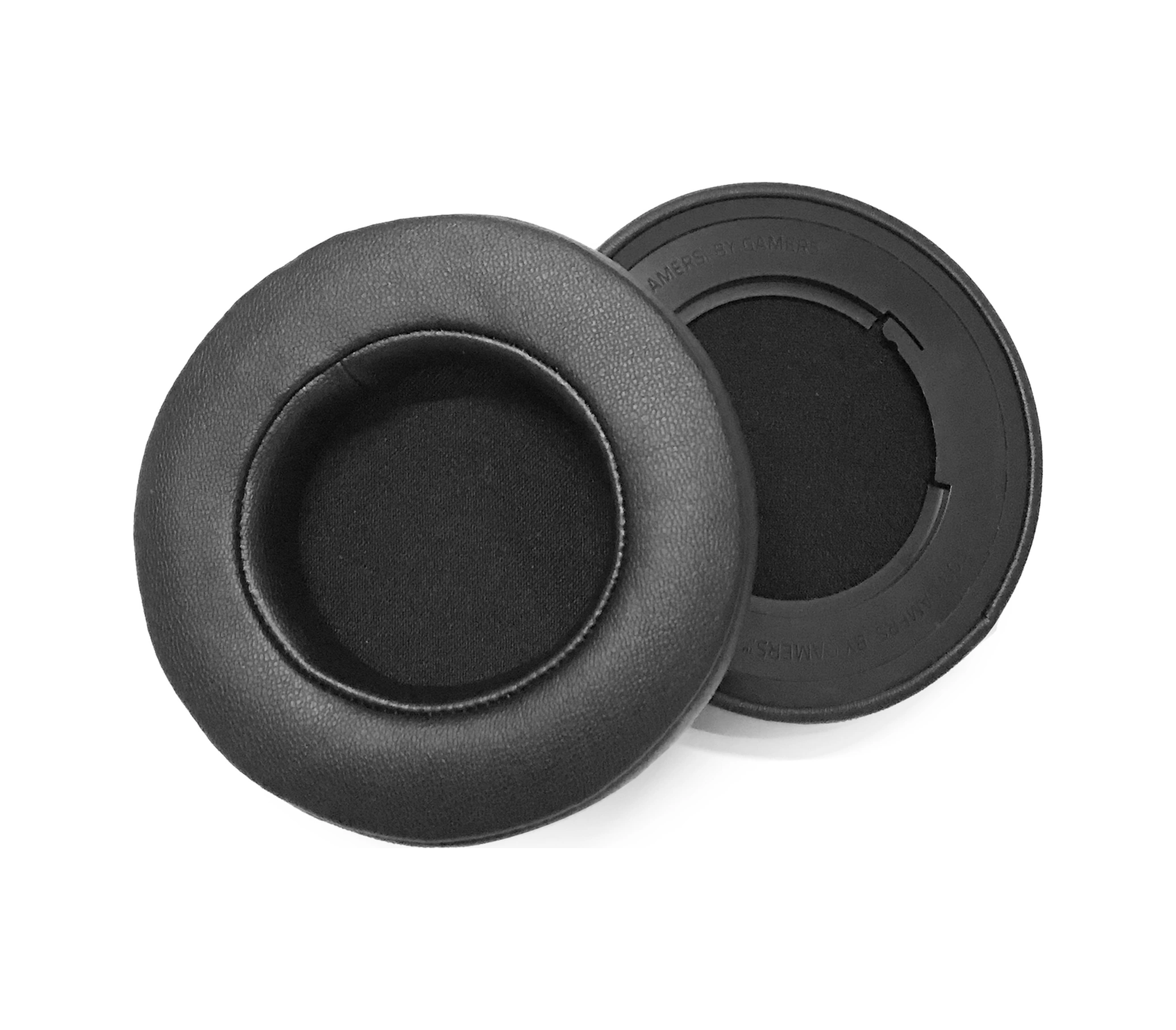 Qingmipy Razer Kraken 7.1 V2 Uyumlu Protein Deri Hafıza Köpük Kulaklık Örtüsü - Siyah Kulaklık Dahil Değil Siyah