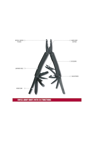 Victorinox 3.0224.3cn Swisstool Spirit Xbs, Siyah