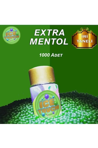 İce Touch Mentol Aroması Extra İri Yeşil 1000'li + Aplikatör İce Touch Mentol Aroması Extra İri Yeşil 1000'li + Aplikatör