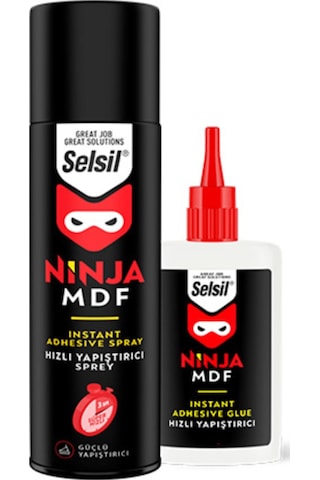 Selsil Ninja Mdf Hızlı Yapıştırıcı 200 ML + 50 G