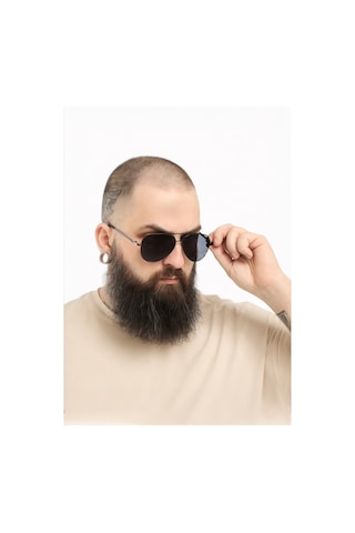 Polarize Yüksek Kalite Damla Aviator Black Polarize Güneş Gözlüğü Unisex Çok Renkli