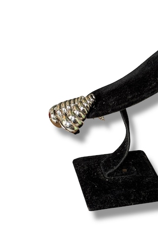 Büyükten Küçüğe Yay Şekilli Çelik Küpe Gümüş