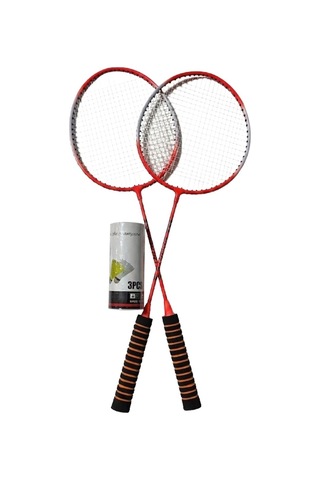Can Spor Badminton Seti 2 Raket Ve 3 Top 04021 Kırmızı