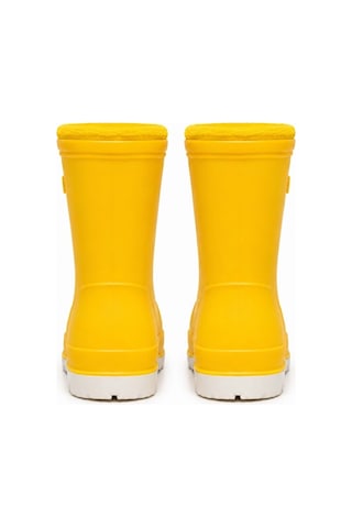 Vicco Mellow Kürklü Pvc Su Çizmesi Yağmur Botu Ortopedik Çocuk Bot Sarı 4072532