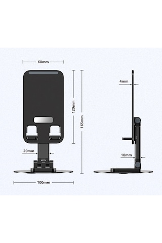 360 Derece Döner Tabanlı Ayarlanabilir Telefon Tablet Masaüstü Standı
