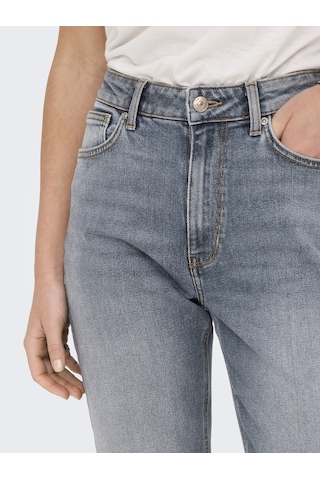 Only Bayan Düz Kesim Yüksek Bel Kot Pantolon 15338328 Mavi