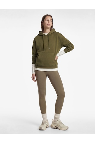 Koton Uzun Kollu Cepli Kapüşonlu Oversize Sweatshirt Haki 6wak10311nk Haki