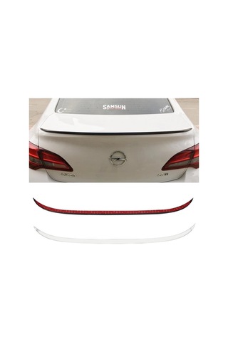 Trobus Opel Astra J 2009-2015 Uyumlu Arka Spoiler Çıtası Parlak Beyaz 120 Cm