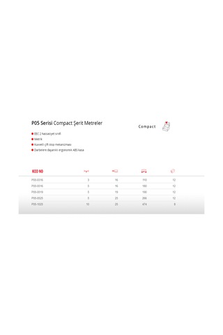 Ceta Form Şerit Metre - 5 Metre X 19 Mm p05-0519