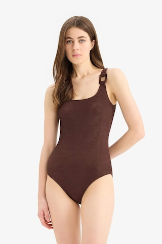 Defacto Regular Fit Bürümcük Mayo-fall İn Love T8005az25smbn341 Kahve