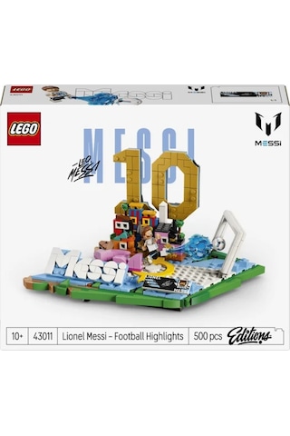 LEGO® Editions Lionel Messi – Unutulmaz Futbol Anları 43011 - 10 Yaş ve Üzeri Çocuklar için Yaratıcı Oyuncak Yapım Seti (500 Parça)
