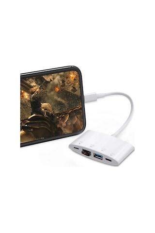 Ally NK-1040 4in1 Apple Uyumlu iPhone Lightning To Usb Kamera Adaptörü