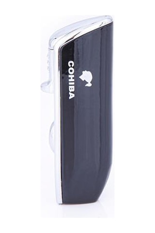 Siyah 3 Torch Pürmüz Yan Ağız Puro Çakmağı