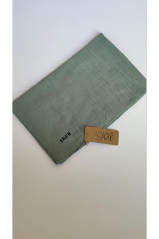 Mint Yeşili Aker Kraş Şal-952