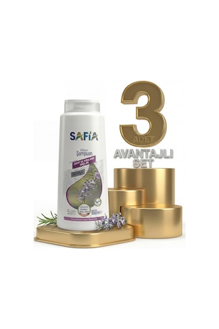 Safia Zayıf Ve Kırılgan Saçlar Şampuan 3x650 Ml