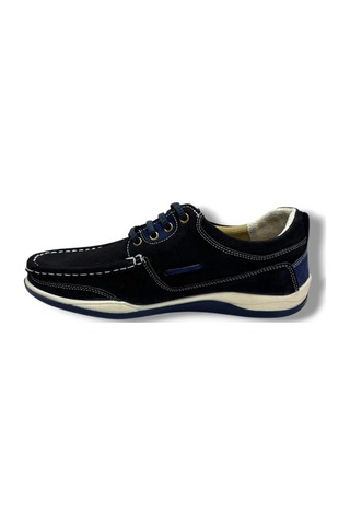 Master 1712-26 Hakiki Nubuk Deri Casual Erkek Ayakkabı Siyah Laci Siyah