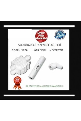 Su Arıtma Cihazı Yenileme Kiti Shutt Off - Flow - Check Valf jaco Bağlantı Su Arıtma Cihazı Yenileme Kiti Shutt Off - Flow - Check Valf jaco Bağlantı