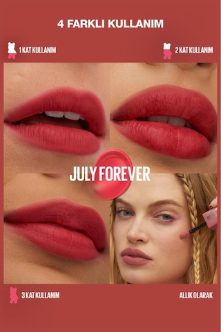 Maybelline Super Stay Teddy Tint Uzun Süre Kalıcı Likit Mat Tint 35 July Forever 35