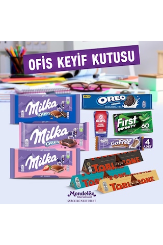 Ofis Keyif Kutusu- Çikolata-bisküvi-sakız-şeker