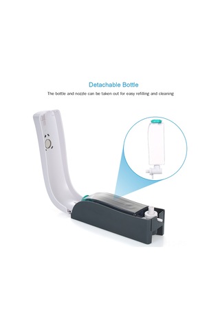 Reedark Duvar Montajlı 300ml El Sabunu Dispenseri - Manuel Basma Tipi, Delme Yok Kurulum, Banyo/ev/konut Kullanıma Uygun, Beyaz Cd-1049a Diğer