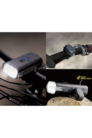 Moon Rigel Power S 3800 Lümen Usb Şarjlı Bisiklet Ön Far Siyah