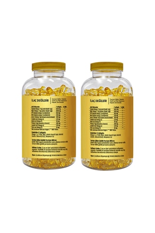 Omega 3 Balık Yağı 1000 Mg 90 Softgel 2 Kutu