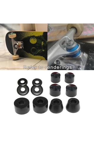 Homyl Kaykay Burcu Yedek Bardak Yıkayıcılar Longboard Siyah Siyah Çok Renkli