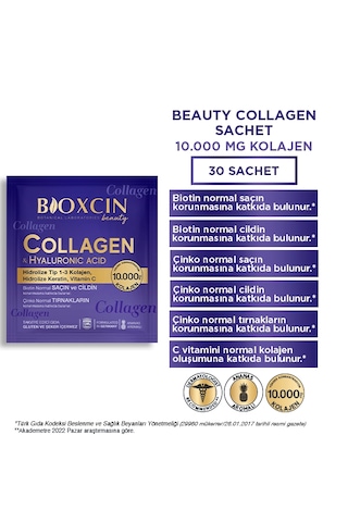 Bioxcin Beauty Collagen Hyaluronic Acid 30 Saşe