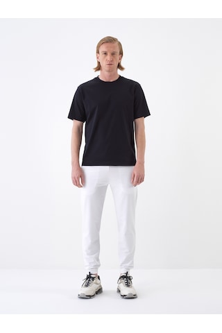 Xint Siyah Lüks Merserize Dokulu Regular Fit Tişört 502208
