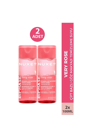 Nuxe Very Rose Biphase Waterproof Eye And Lip Make-up Remover 100 Ml 2 Adet
