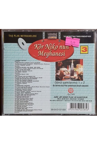 Plak Değildir Cd Dir Cd Kör Niko'nun Meyhanesi Sevilen Meyhane