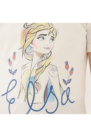 Frozen D4803-2 Çocuk Krem Pijama