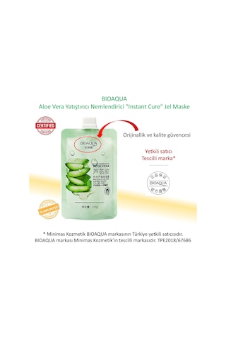 Bioaqua Aloe vera Yatıştırıcı Nemlendirici "Instant Cure"