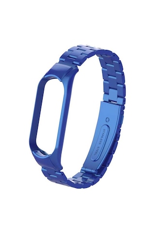 Xiaomi Mi Band 5 Uyumlu Krd-04 Metal Mkst Kordon-lacivert