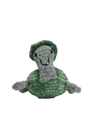 E38 El İşçiliği Peluş Kaplumbağa 15 Cm - 6257 Karışık Çok Renkli