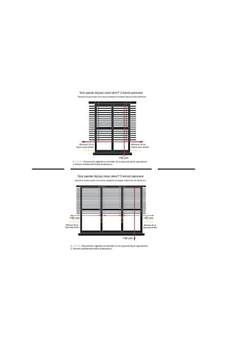 Kidmex Krem Modern Stor Perde Eteksiz