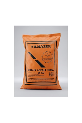 Yılmazer Asfalt Soğuk Asfalt Yama 35 Kg Hazır Cold Patch Çukur Doldurma