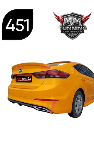 Mmtunning Hyundai Elantra 2016 Kasa Arka Difüzör Mmtunning Hyundai Elantra 2016 Kasa Arka Difüzör