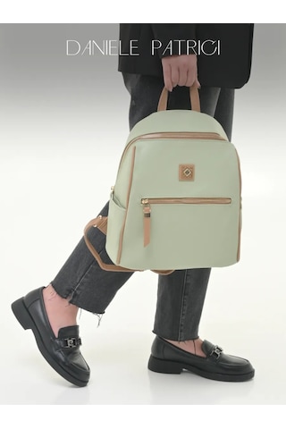 Daniele Patrici Deri Şehir Sırt Çantası A4 210533399 Khaki