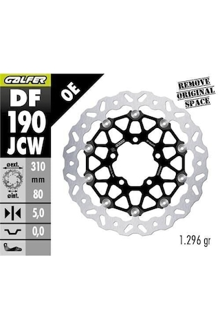 Kawasaki Ninja Zx-6r 40. Yıl Ön Fren Diski 310 Mm 2024 Sonrası Galfer Dalgalı Hareketli Alüminyum Disk