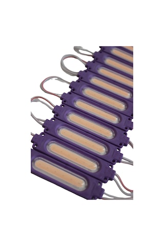 Cob Led Modül Lensli 2 Watt 12 Volt Mor 10 Adet