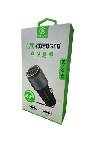 Yk Design Yk-ot704 Pd 55w Araç Gerçek Hızlı Şarj Başlığı