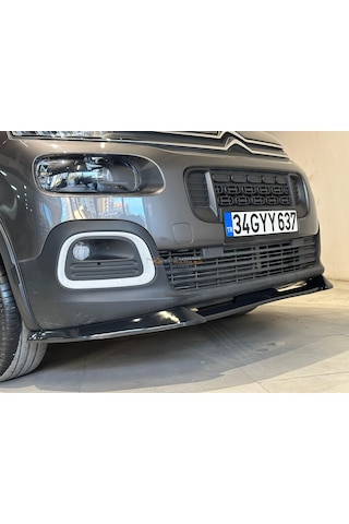 Peugeot Rifter Ön Lip Tampon Eki Parlak Siyah 2019+
